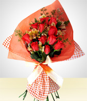 Cumpleaos - Bouquet:12 Rosas