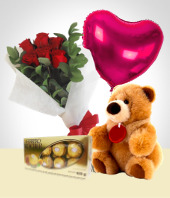 Flores :  - Combo de Plata: San Valentn